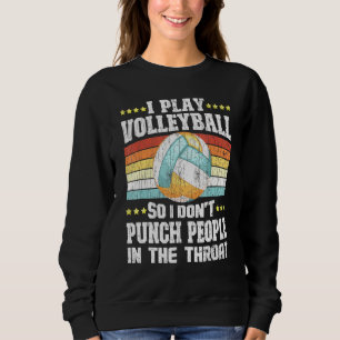 Sudadera Juego Gráfica De Voleibol Para Entrenador De Jugad