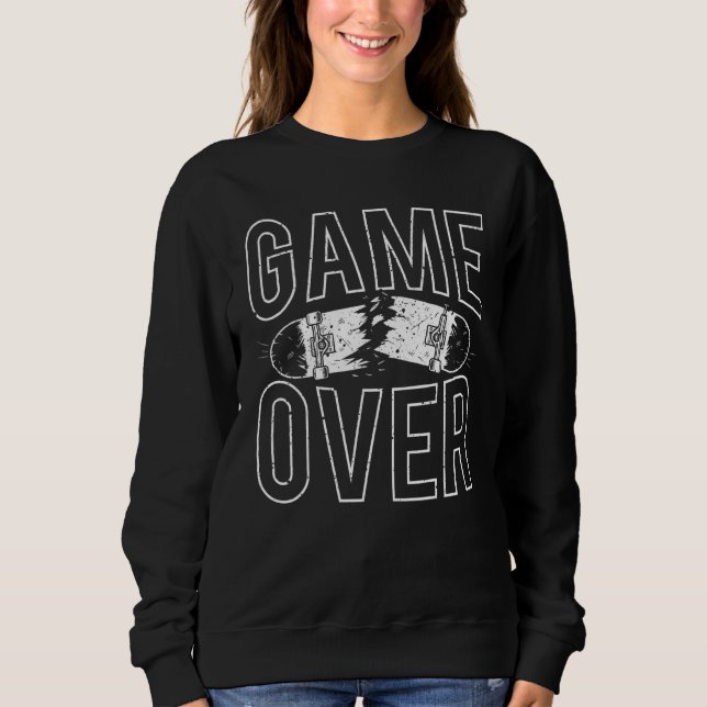 Sudadera Juego Guay sobre Skateboard Breaking Skateboarding (Anverso)