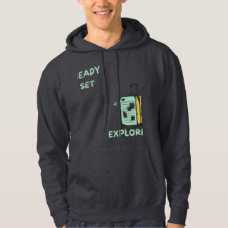 Sudadera Juego listo Explorar amante del viaje