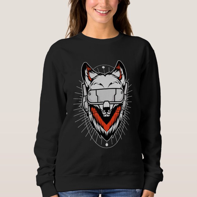 Sudadera Juego nocturno de Fox Day I Headset Animal Fox Gam (Anverso)