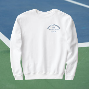 Sudadera Juego Set Match Blue Crest Tenis Masculino Blanco
