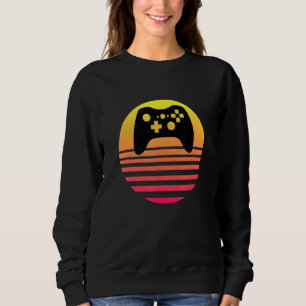 Sudadera Juego Sunset Joystick Novedad Vintage Retro Clase