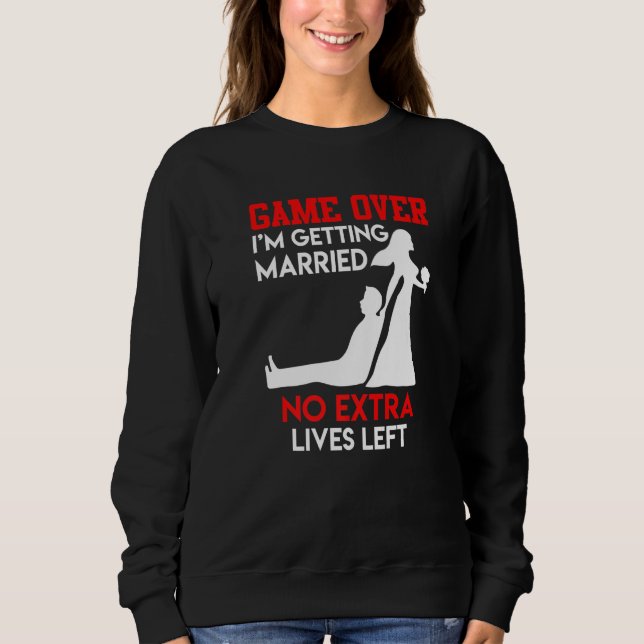 Sudadera Juego terminado  despedida de soltero novio boda (Anverso)