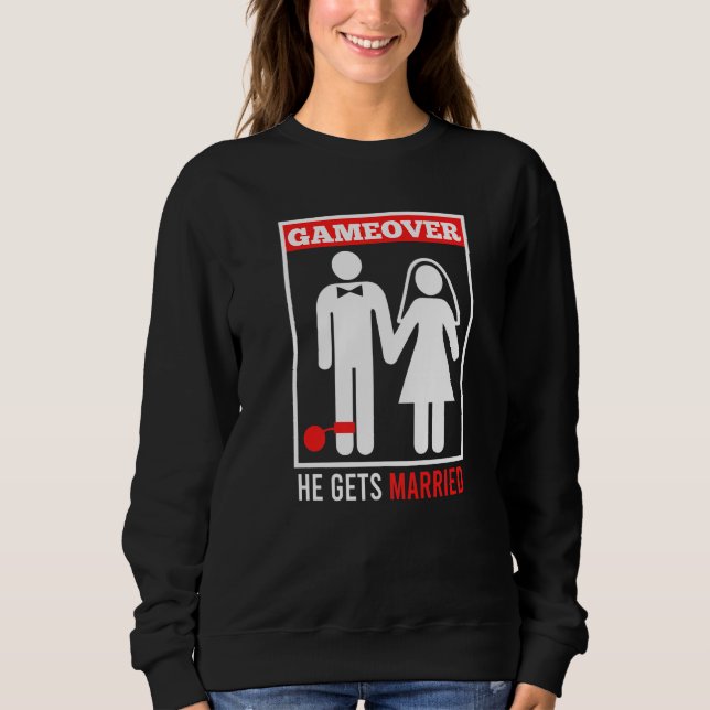 Sudadera Juego terminado  esposo novio despedida de soltero (Anverso)