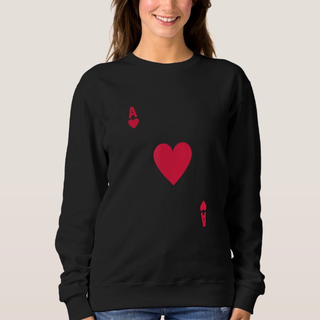 Sudadera Juegos de cartas de juego de póquer Ace Heart Gamb (Anverso)