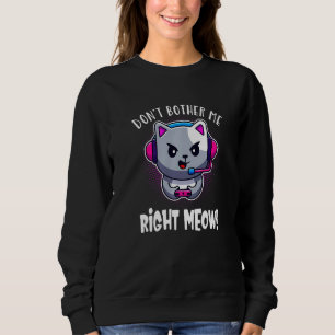 Sudadera Juegos de video de gafas de gato lindo juego de ga