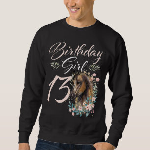 Sudadera Jueves 13.º cumpleaños Chica caballo 13 años