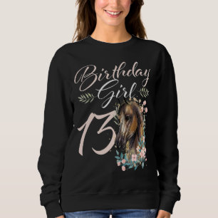 Sudadera Jueves 13.º cumpleaños Chica caballo 13 años