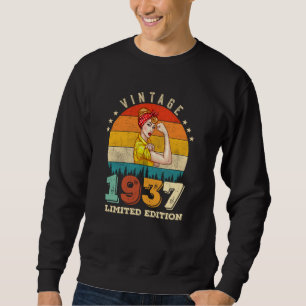 Sudadera Jueves 1937 Vintage 88th Birthday Women