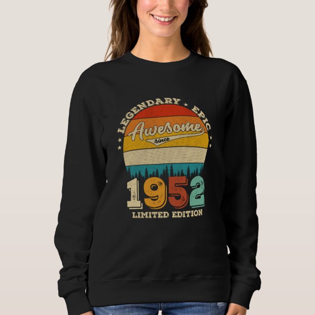Sudadera Jueves 1952: Impresionante regalo de cumpleaños nú (Anverso)