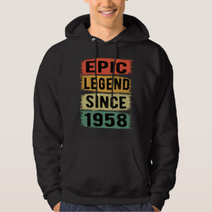 Sudadera Jueves 1958 Leyenda épica 67 cumpleaños