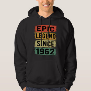 Sudadera Jueves 1962 Leyenda épica 60 cumpleaños