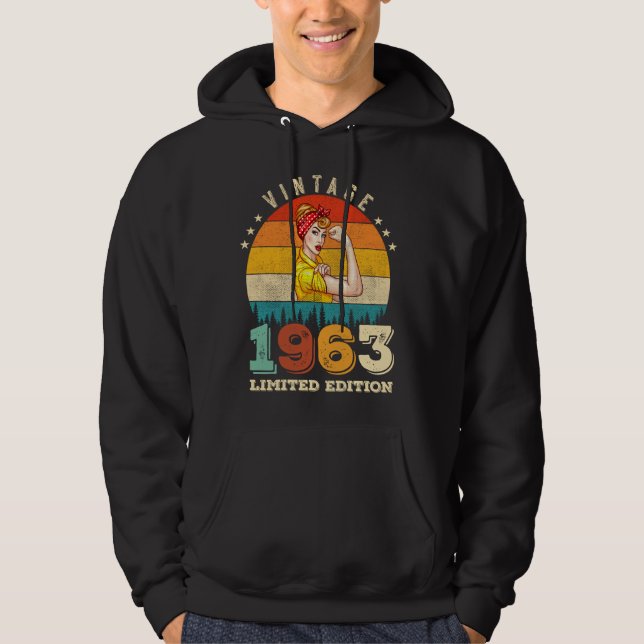 Sudadera Jueves 1963 Vintage 62nd Birthday Women (Anverso)