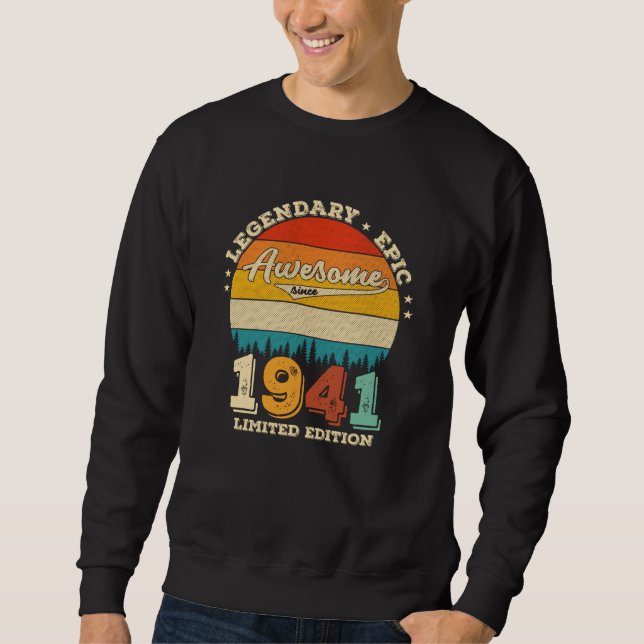 Sudadera Jueves de cumpleaños 1941, 84 años, increíble rega (Anverso)