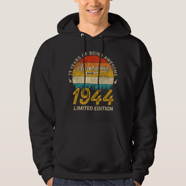 Sudadera Jueves de cumpleaños 1944, 81 años, increíble rega (Anverso)