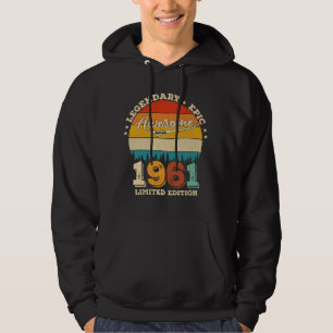 Sudadera Jueves de cumpleaños 1961, 64 años, maravilloso re