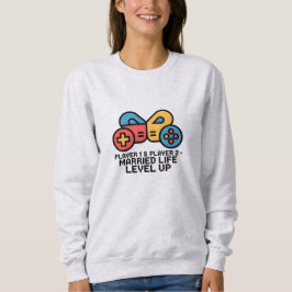 Sudadera Jugador 1 y 2 Gamer Casado