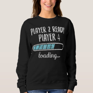 Sudadera Jugador 2 listo 4 cargando familia amigos Hum