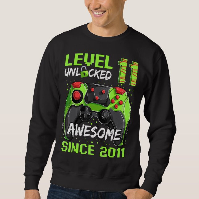 Sudadera Jugador de 11 años de edad cumpleaños increíble de (Anverso)
