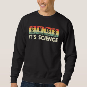 Sudadera Jugador de ajedrez de ciencia, tabla periódica 1