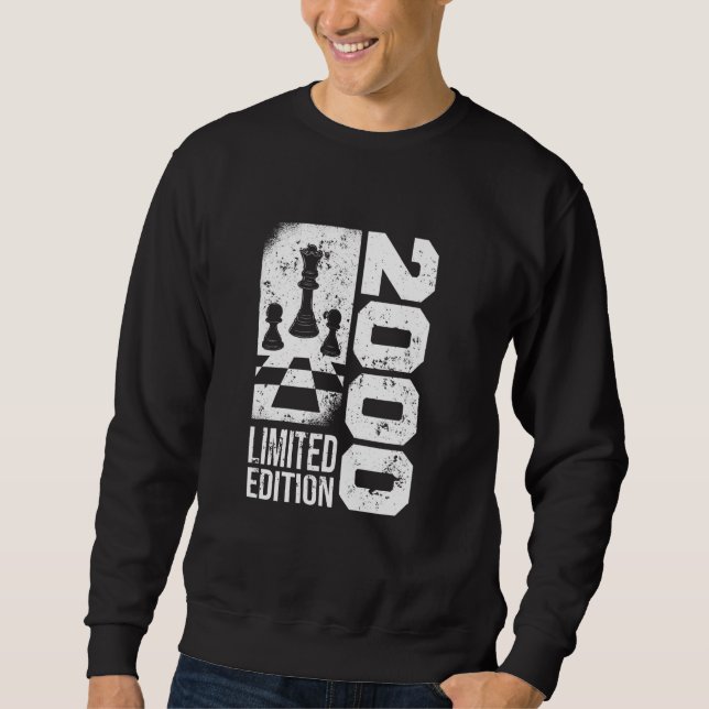 Sudadera Jugador de ajedrez de juegos de ajedrez 2000 Birth (Anverso)