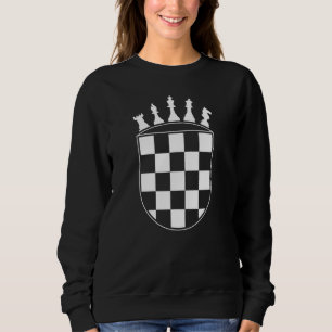 Sudadera Jugador De Ajedrez Para Croatas Bandera Croata
