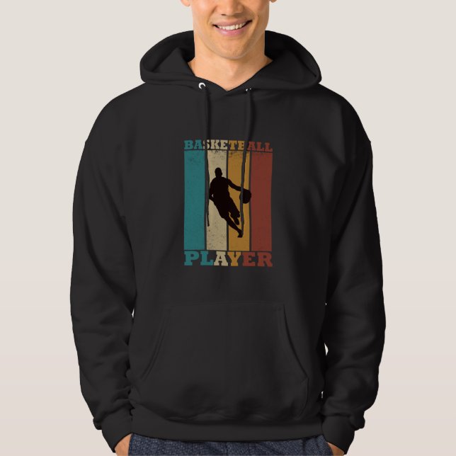 Sudadera Jugador de baloncesto con estilo retro vintage (Anverso)
