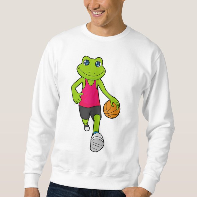 Sudadera Jugador de baloncesto de rana Baloncesto (Anverso)