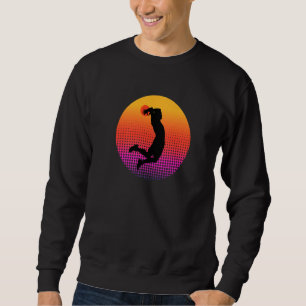 Sudadera Jugador de baloncesto jugando pelota de baloncesto