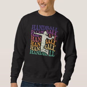 Sudadera Jugador de Balonmano Retro Balonmanista Deportes P