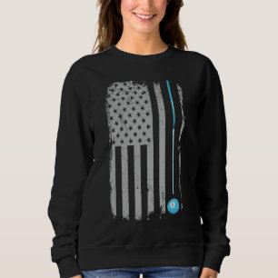 Sudadera Jugador de billar - Billiards 8 Ball Vintage Ameri