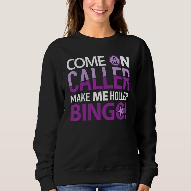 Sudadera Jugador de Bingo Jugador de Juego Hombres Mujeres (Anverso)