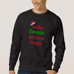 Sudadera Jugador de bodhrán favorito de Santa Divertido bod
