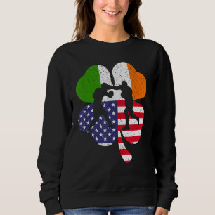 Sudadera Jugador de boxeo de Día de San Patricio Bandera ir