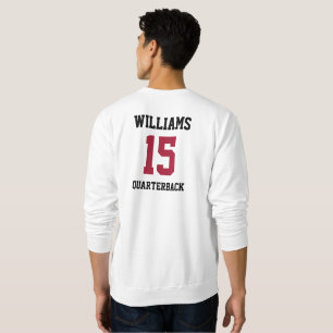 Sudadera Jugador de Deportes Rojo y Negro
