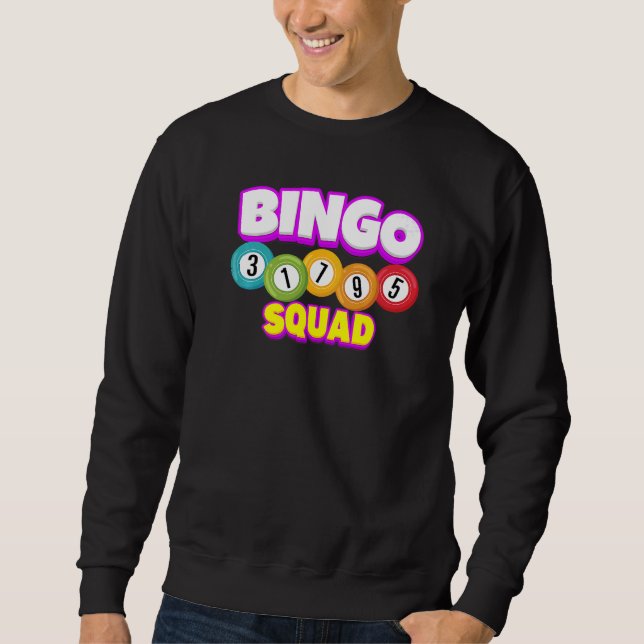 Sudadera Jugador de equipo de Bingo Squad Lucky Bingo Luck  (Anverso)