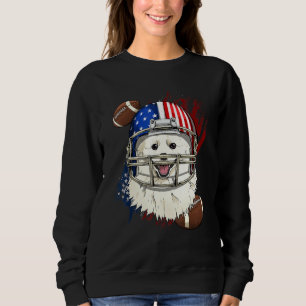 Sudadera Jugador de Fútbol Americano Cara de Perro Esquimal