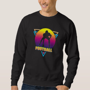 Sudadera Jugador de fútbol americano Vintage Retro Estilo V