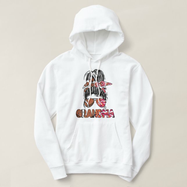 Sudadera Jugador de fútbol animador de la abuela (Diseño del anverso)