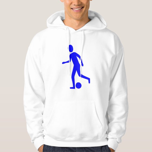 Sudadera Jugador de fútbol - Azul (Anverso)