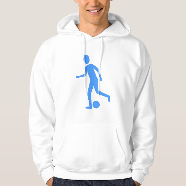Sudadera Jugador de fútbol - Azul bebé (Anverso)