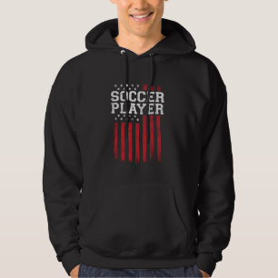 Sudadera Jugador de fútbol Bandera Americana Patriota Estad
