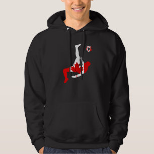 Sudadera Jugador de fútbol canadiense Bandera de arce hoja