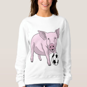 Sudadera Jugador de fútbol de cerdo