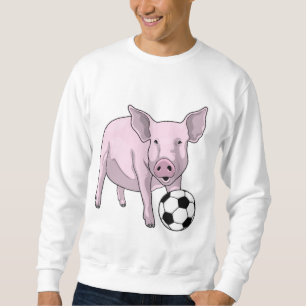 Sudadera Jugador de fútbol de cerdo