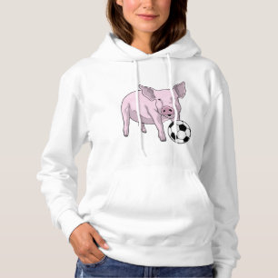 Sudadera Jugador de fútbol de cerdo