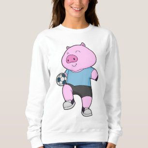 Sudadera Jugador de fútbol de cerdo