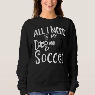Sudadera Jugador de fútbol de perro de Labrador Negro dice