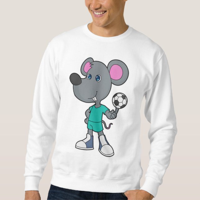 Sudadera Jugador de fútbol de ratón (Anverso)