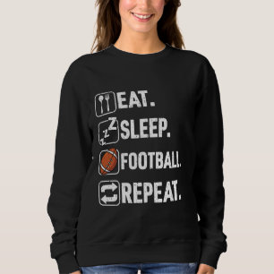 Sudadera Jugador de fútbol de repetición del sueño